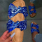 Pantuflas de Plataforma Satén con Diseño de Peces e Insectos