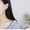 Elegant Micro Diamond Long Chain Tassel Zircon Earrings Dorado
