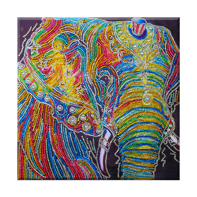 Pintura de Diamantes Elefante Indio Forma Especial - Image 5