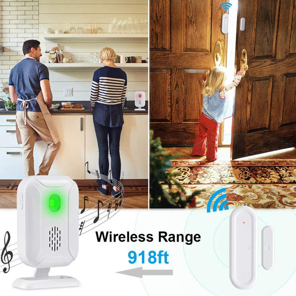 Timbre Inalámbrico con Sensor de Puerta - Alcance 280M