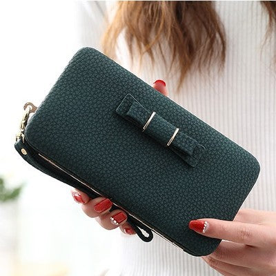 Cartera Clutch Multifuncional con Moño - Gran Capacidad - Image 10
