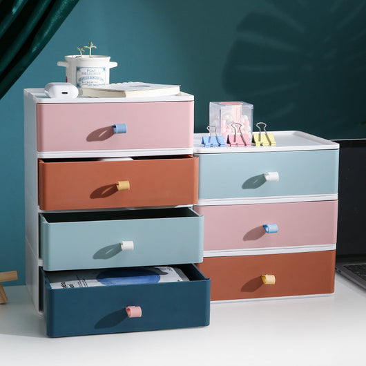 Organizador de Cosméticos con Cajones - Caja de Almacenamiento Plástica