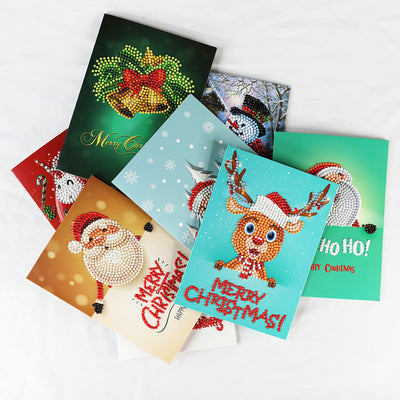 Tarjeta de Navidad con Pintura de Diamantes Creativa - Image 2