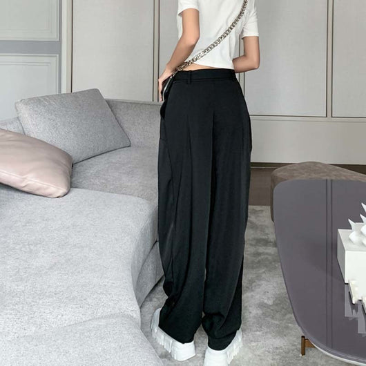 Pantalón Recto Negro de Trabajo Profesional - Image 2