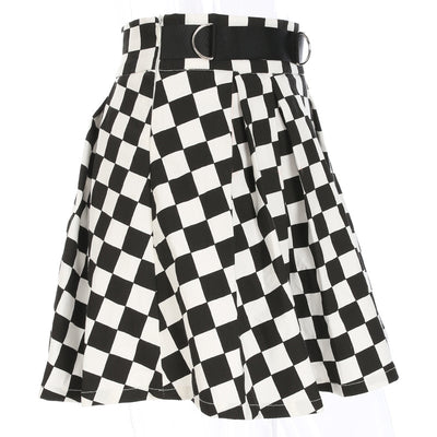 Falda de Cuadros Blanco y Negro - Image 6