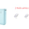 Printer handheld small portable Blue x White 2sticker