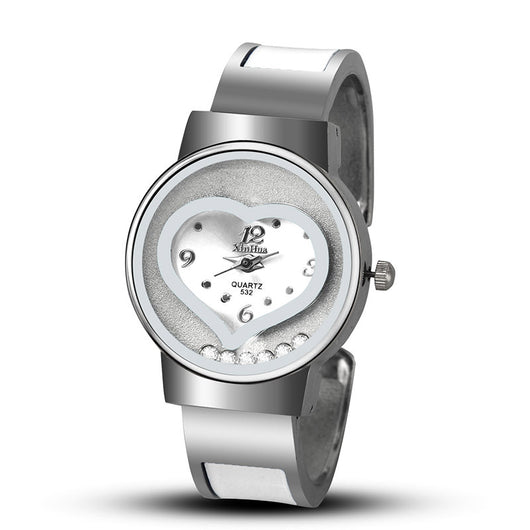 Reloj de pulsera para mujer con diseño de corazón y movimiento de cuarzo - Image 18