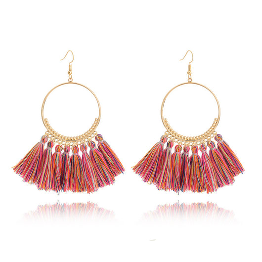 Aretes Colgantes Circulares Elegantes - Image 11