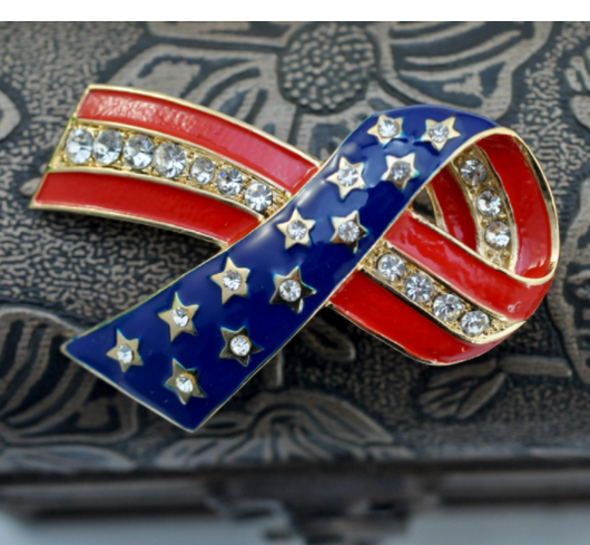 Broche Bandera Nacional Efecto Goteo - Image 3
