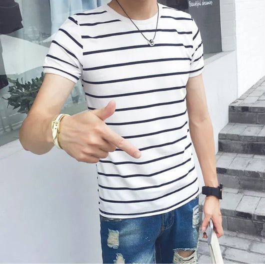 Playera a Rayas Casual para Hombre - Image 44