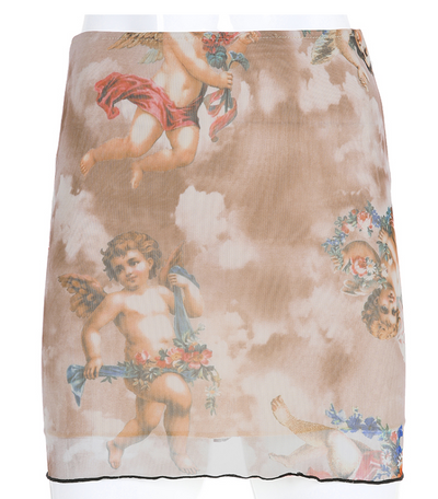 Falda Cintura Alta Retro Ángel - Ajustada y Favorecedora para Mujer - Image 5