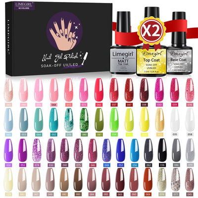 Set de 60 Colores de Esmalte de Uñas Removible con Adhesivo Funcional - Image 10