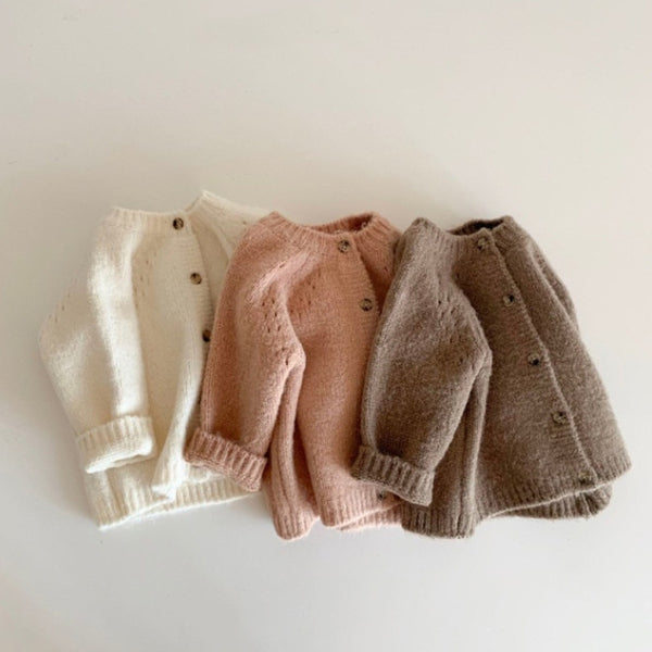 Cardigan de Lana Tejida Premium