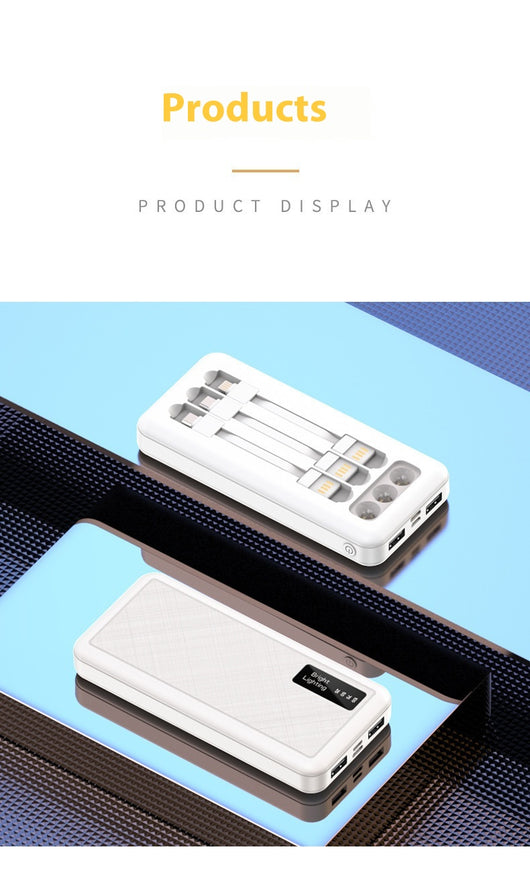 Batería Portátil de Alta Capacidad con Cable Integrable y Pantalla LED - Image 19