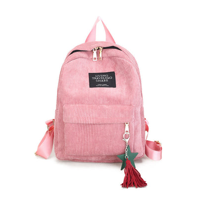 Mochila de Pana Casual para Estudiantes - Diseño Clásico y Resistente - Image 10