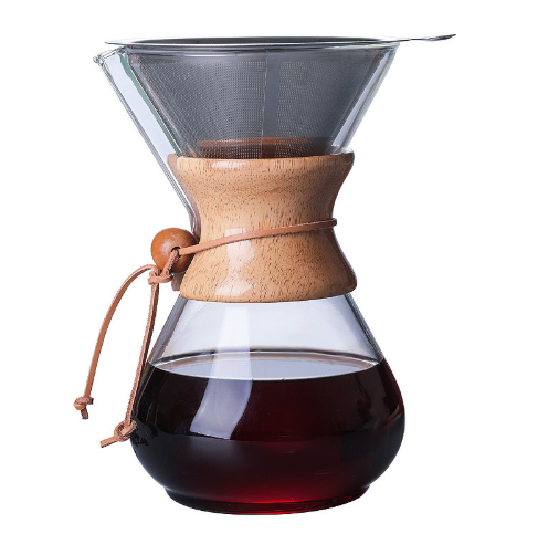 Cafetera de Vidrio Templado para Compartir - Resistente al Calor Extremo