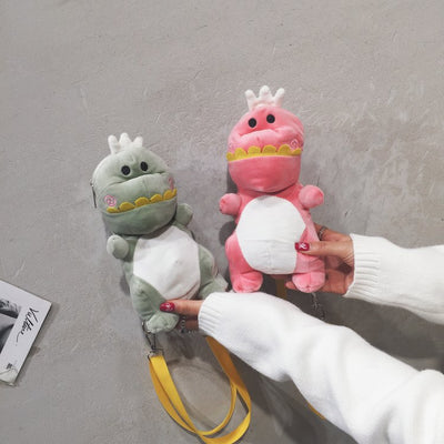 Mochila Infantil Dinosaurio Adorable con Peluche Integrado