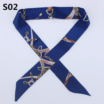 Pañuelo de Seda con Asas Anudadas - Accesorio Elegante Pequeño - Image 5