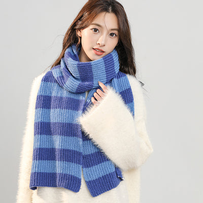 Bufanda Tejida Coreana para Otoño e Invierno - Diseño Adorable para Mujer - Image 10