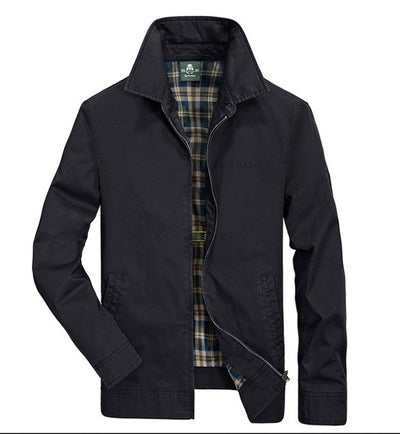 Chaqueta de Algodón para Hombre con Cuello Tipo Solapa - Image 4