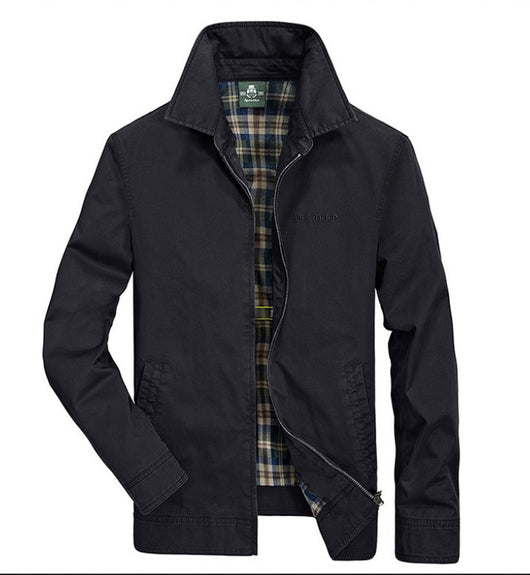 Chaqueta de Algodón para Hombre con Cuello Tipo Solapa - Image 4