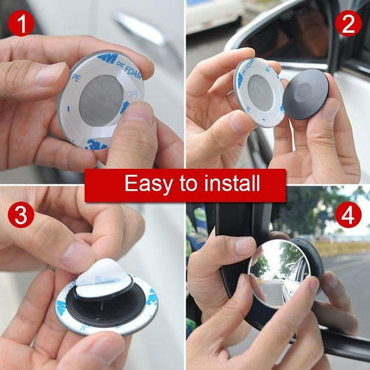 Espejo Convexo Giratorio 360° para Punto Ciego - Espejo Retrovisor Auxiliar sin Marco - Image 3