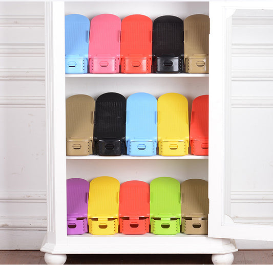 Organizador Doble de Zapatos con Soporte Ajustable para Armario