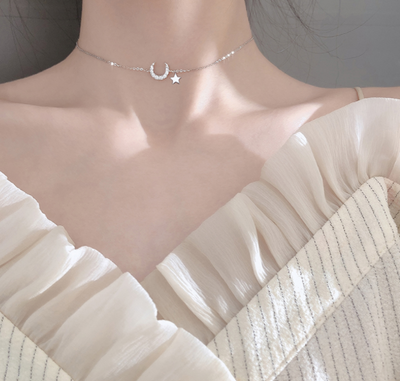 Collar Colgante Luna y Estrellas - Image 2
