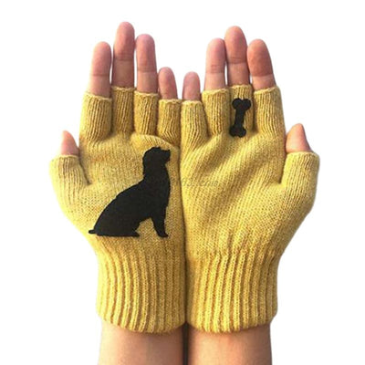 Guantes de Invierno Tejidos sin Dedos para Mujer - Image 10