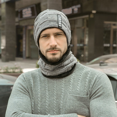 Juego de Cuello y Gorro de Punto en Terciopelo - Image 3