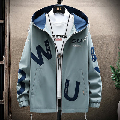 Chamarra Deportiva con Capucha Cropped de Forro Polar para Hombre - Image 2