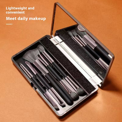 Set de Brochas de Maquillaje Profesional con Espejo Integrado - Image 5