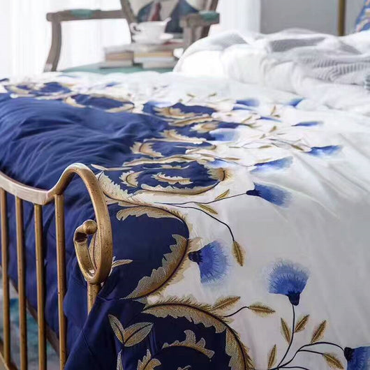 Juego de Cama Estampado Flores Años 60 - Funda Nórdica 4 Piezas Algodón - Image 9