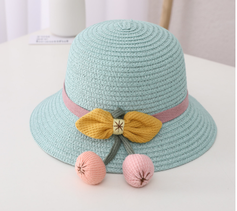 Sombrero de Paja Protección Solar para Niñas - Diseño Veraniego - Image 21