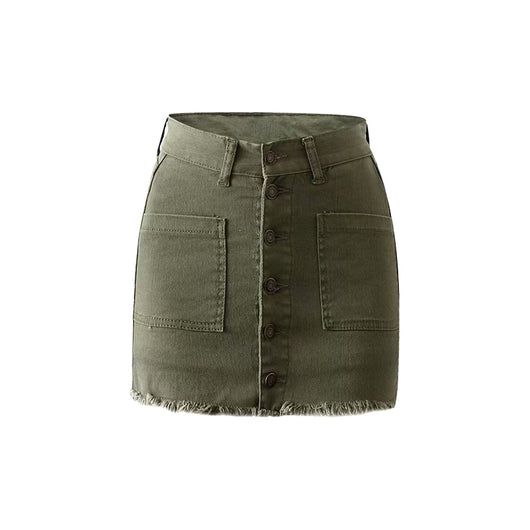 Falda Vaquera Cintura Alta Slim con Personalidad - Image 8