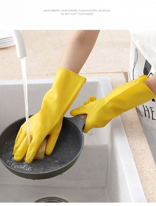 Guantes de Látex Reforzados para Lavar Platos y Trabajo - Image 10