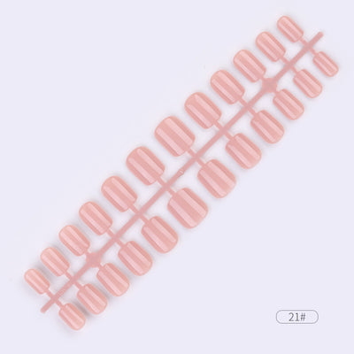 Uñas Postizas Adhesivas de Colores Sólidos - Set de 24 Piezas - Image 20
