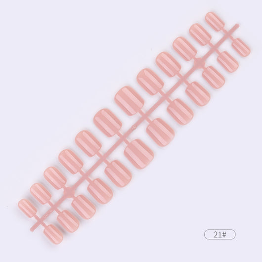 Uñas Postizas Adhesivas de Colores Sólidos - Set de 24 Piezas - Image 20