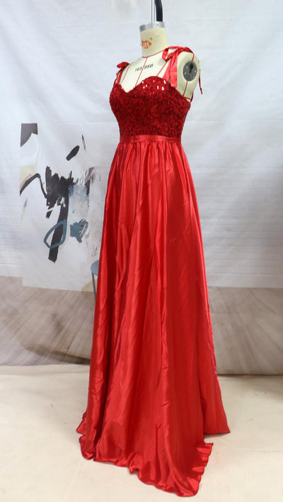 Vestido de Noche Largo Elegante con Lentejuelas y Tirantes para Mujer - Image 4
