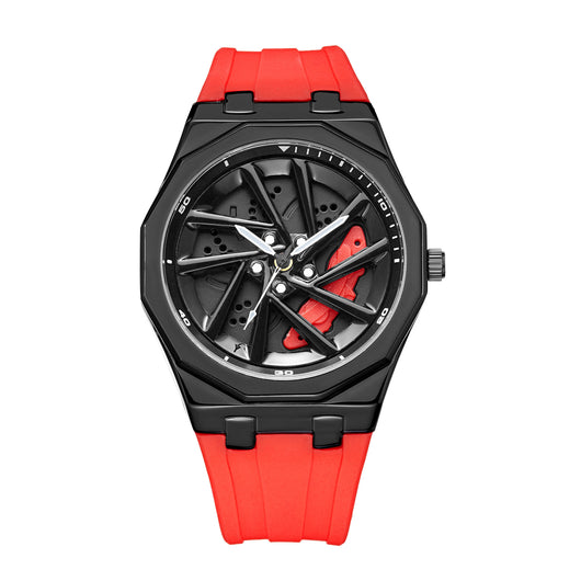 Reloj de Cuarzo para Hombre con Diseño de Rueda Giratoria - Image 6