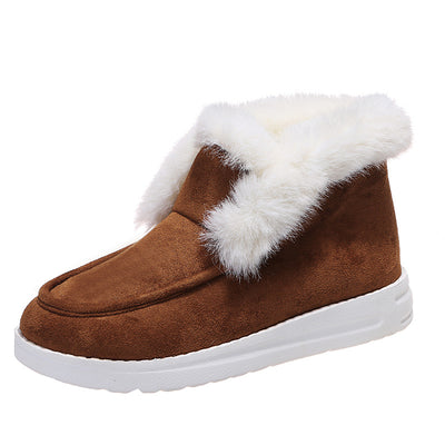 Zapatos Casuales de Algodón para Mujer Talla Grande con Punta Redonda - Image 11