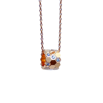 Collar de Plata Esterlina con Panal Hexagonal para Mujer - Image 3