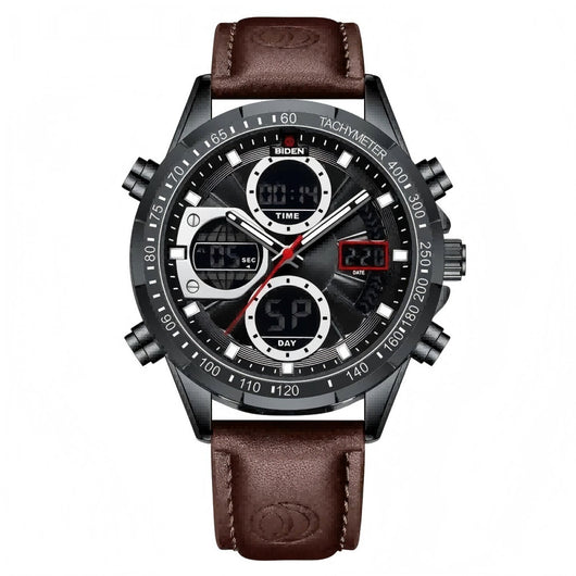 Reloj de Pulsera Deportivo para Hombre con Correa de Cuero PU - Image 7