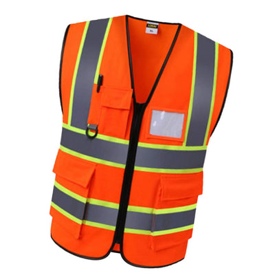 Chaleco de Seguridad Fluorescente Reflectante de Alta Visibilidad