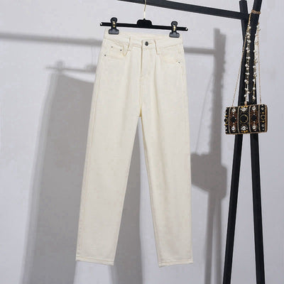 Pantalón Vaquero Cropped de Cintura Alta y Pierna Recta - Image 14