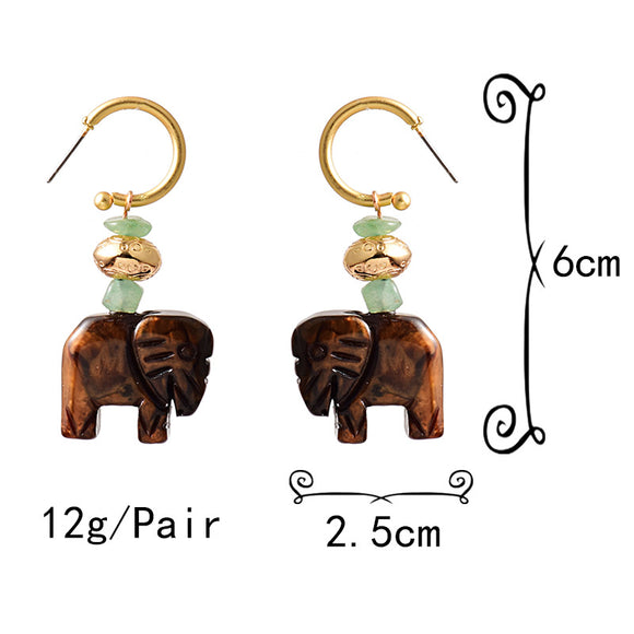 Aretes Elefante Estilo Europeo - Diseño Adorable y Elegante