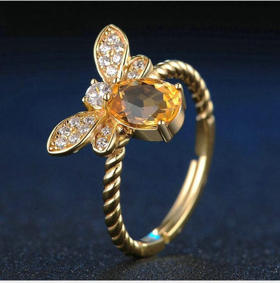 Anillo de Citrino con Abeja - Image 10