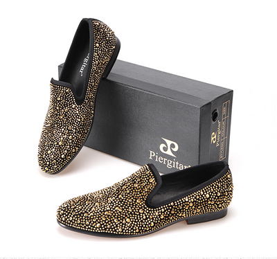 Zapatos Casuales Lefu para Hombre con Suela de Diamante Dorado y Cuero Abrasivo Negro - Image 8