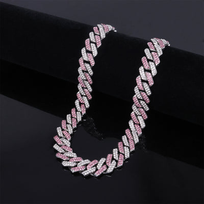 Collar para Hombre en Aleación con Dije de Diamante Azul Polvoso y Cierre de Bisagra - Image 12