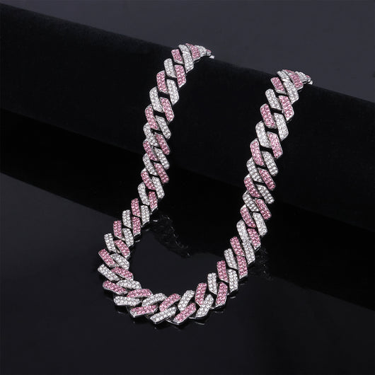 Collar para Hombre en Aleación con Dije de Diamante Azul Polvoso y Cierre de Bisagra - Image 12